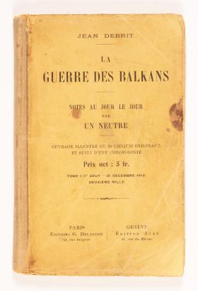 Printed title page reading 'La Guerre des Balkans'