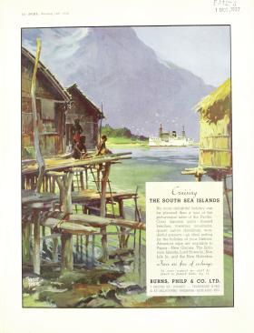 Burns Philp Pacific cruise advertisement, The Home magazine, 2 January 1936