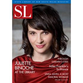 Actress Juilette Binoche on the cover of State Library of New South Wales Magazine