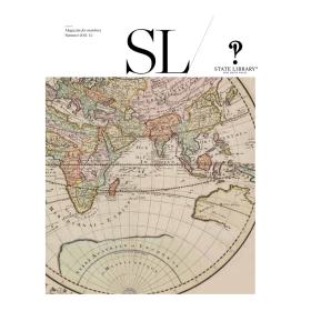Old world map on cover of Summer 2011-2012 New South Wales State Library Magazine