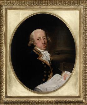 Framed portrait of Arthur Philip 