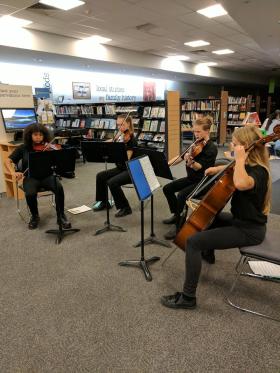Youth orchestra in Tamworth Library