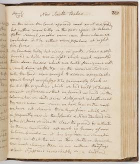 Sir Joseph Banks' journal