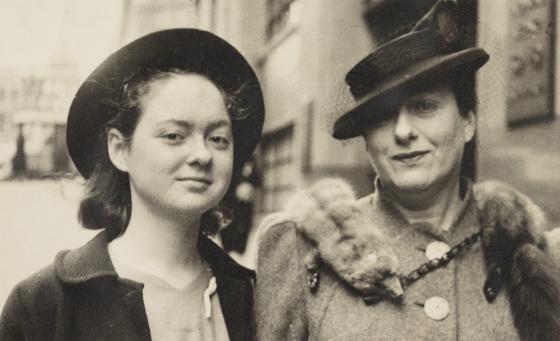 A young Grace Perry (left), c 1942