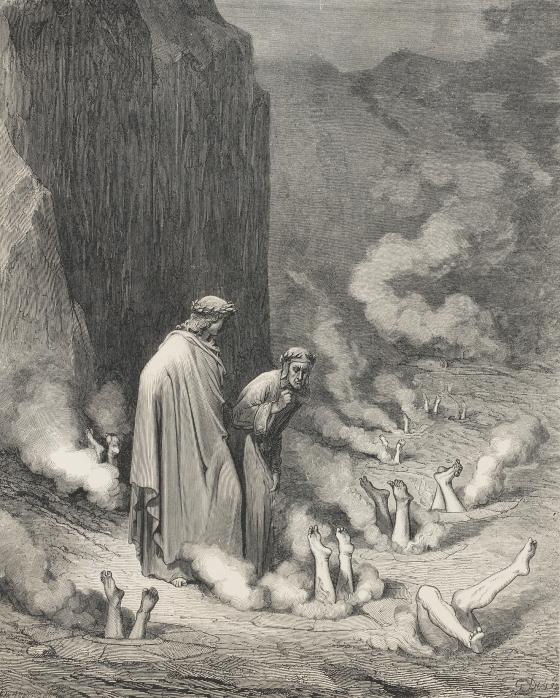 The Vision of Hell, 1868, by Dante Alighieri, illustrated by Gustave Doré 