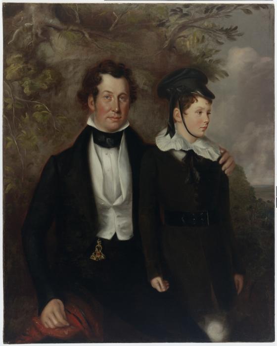 Thomas Chapman and Master Robert Cooper Tertius, 1840 / Maurice Felton