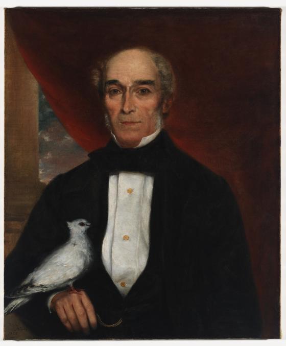 Item 03: Portrait of John Larking Scarvell, 1855 / oil painting by Richard Noble
