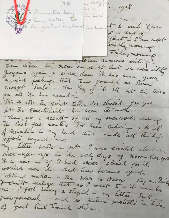 A handwritten letter dated 1918.