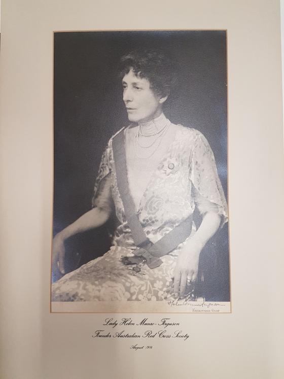 •	Portrait of Lady Helen Munro-Ferguson, founder of the Australian Red Cross Society, August 1914