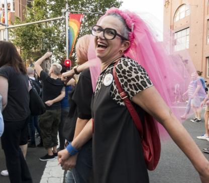 Photographs of marriage equality march and celebration, Oxford Street, Sydney, 15 November 2017 / by Joy Lai