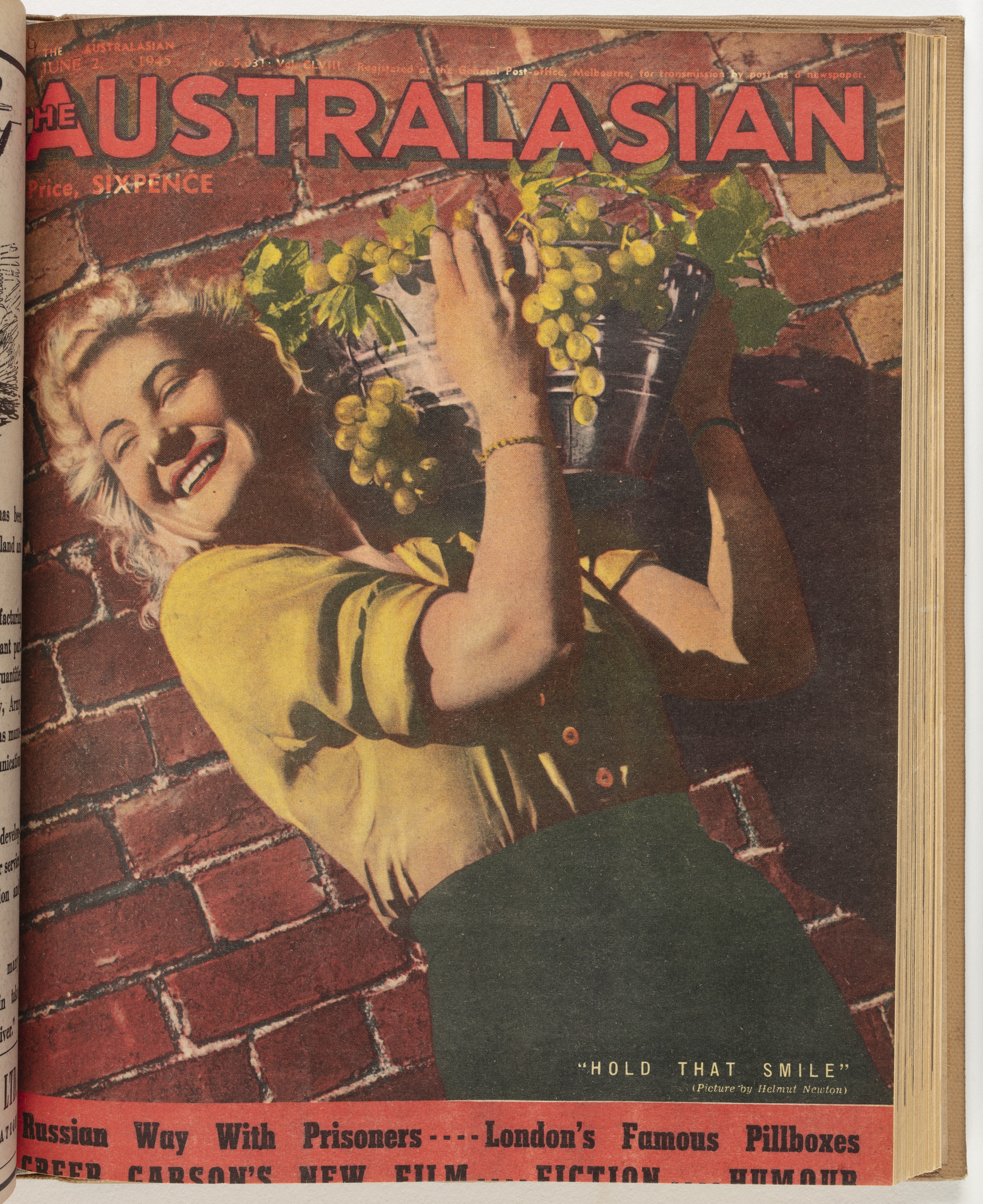 The Australasian, 2 June 1945, Helmut Newton’s first magazine cover